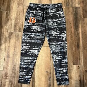 NFL Team Cincinnati Bengals Men’s Black and Gray Jogger Pants